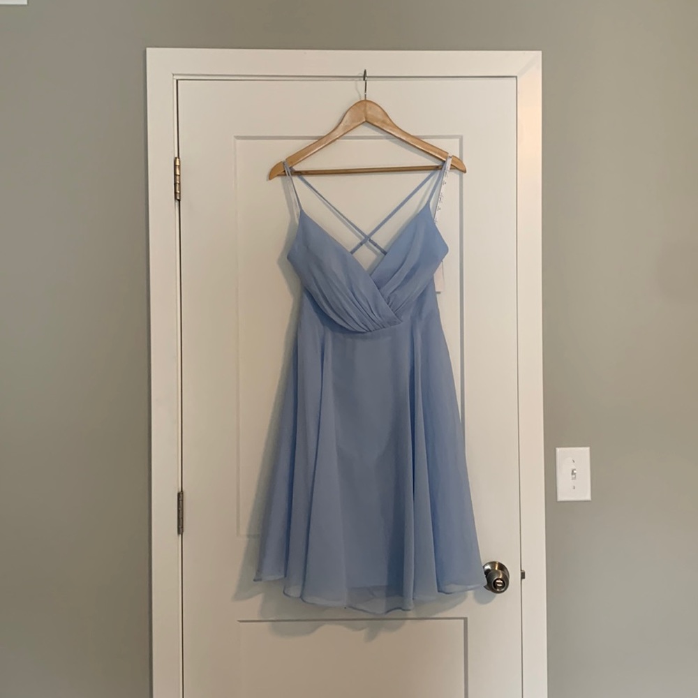 Ice Blue chiffon Dress